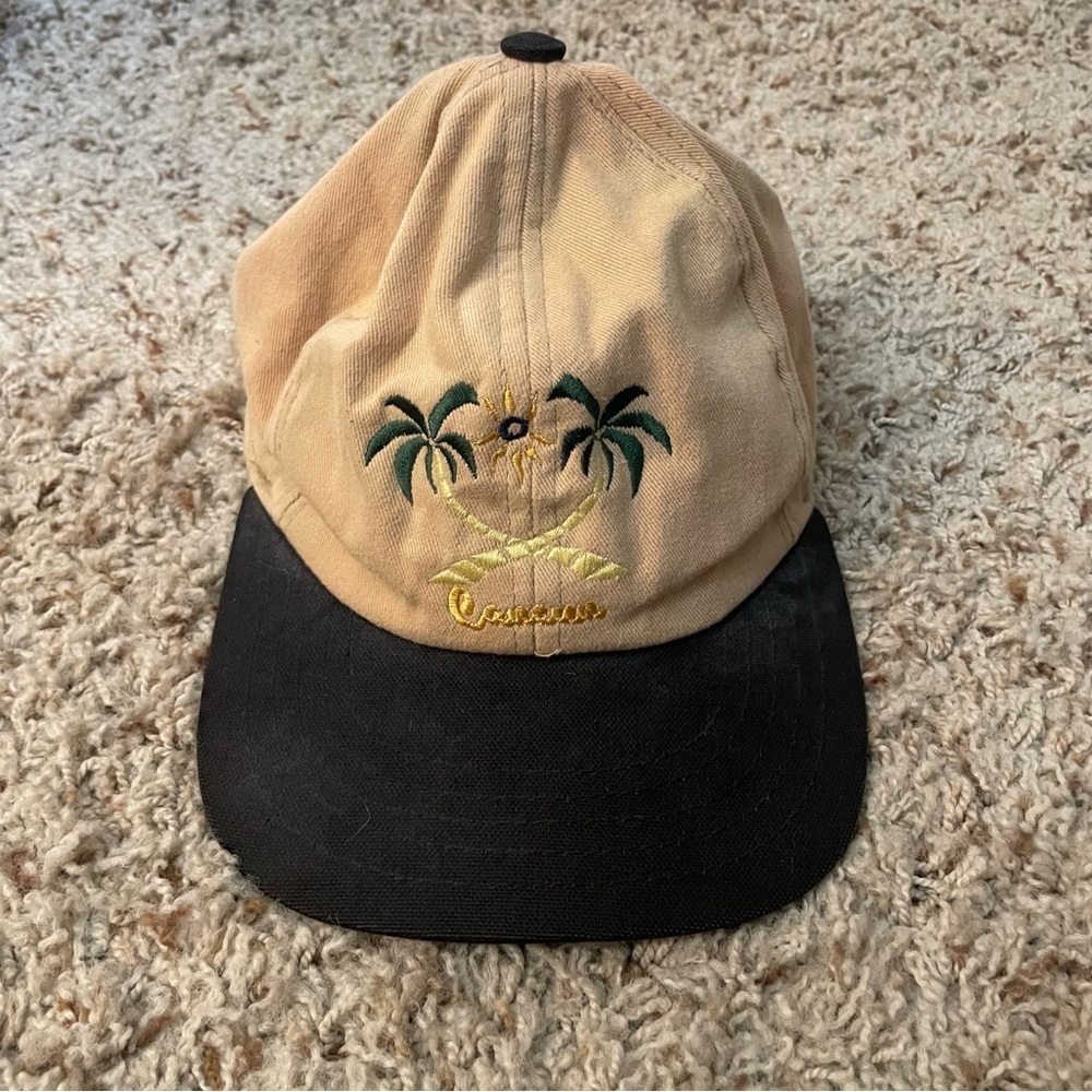 Vintage Cancun Embroidered Adjustable Hat